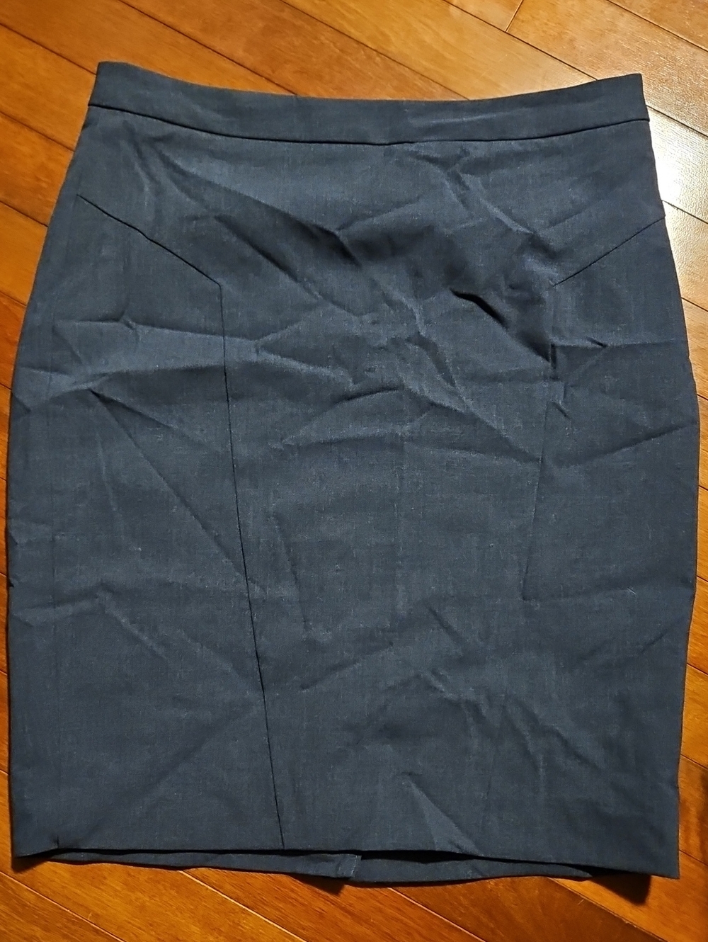 The Limited Navy Pencil Skirt with Front Seams